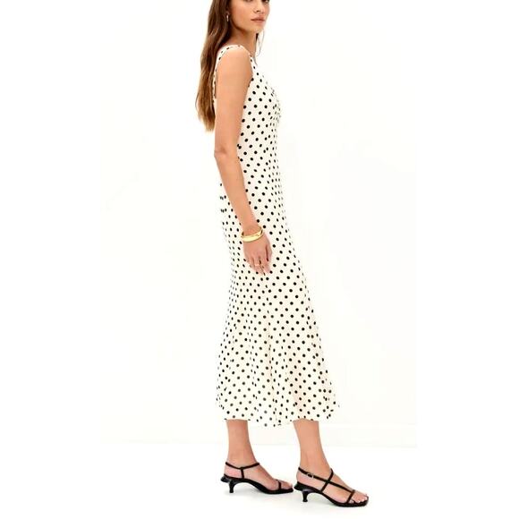 REFORMATION Portofino Laine Polka Dot Dress Size 2 - Picture 12 of 12